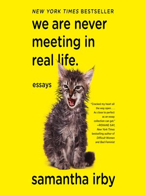 cover image of We Are Never Meeting in Real LIfe
